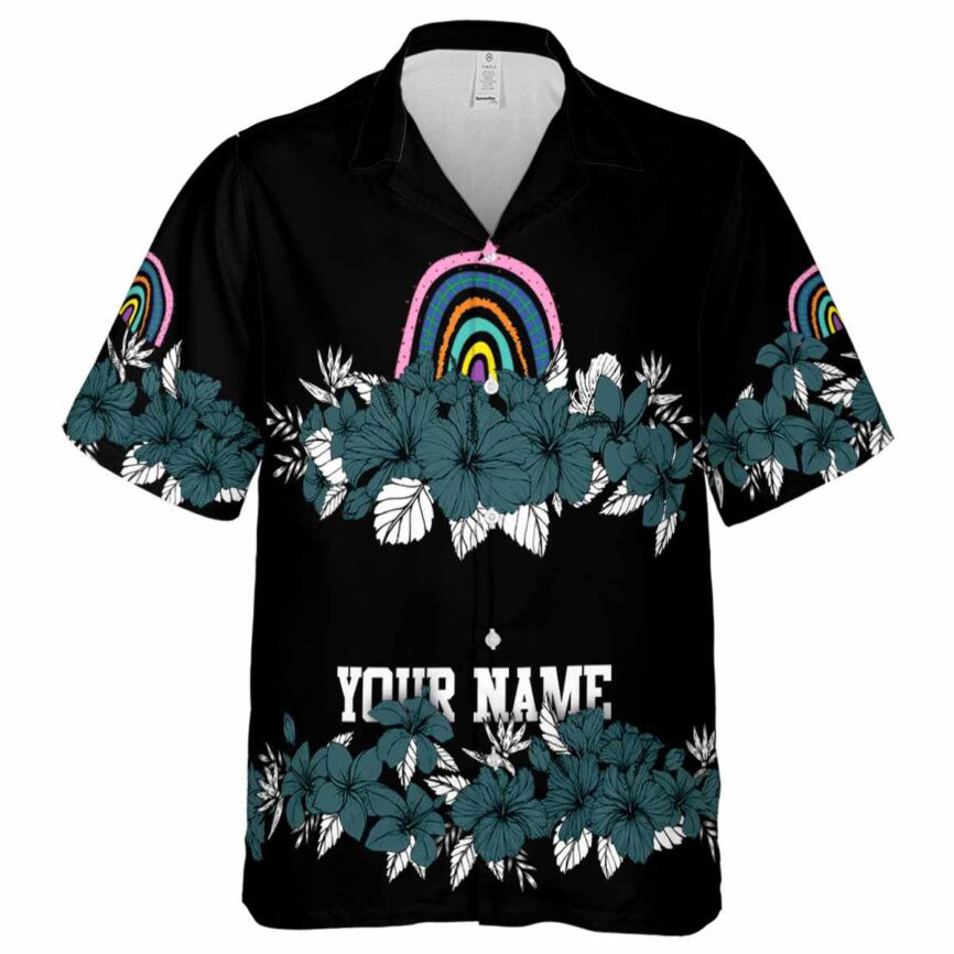 Customized Rainbow Hibiscus Band Hawaiian Shirt Fashion forward