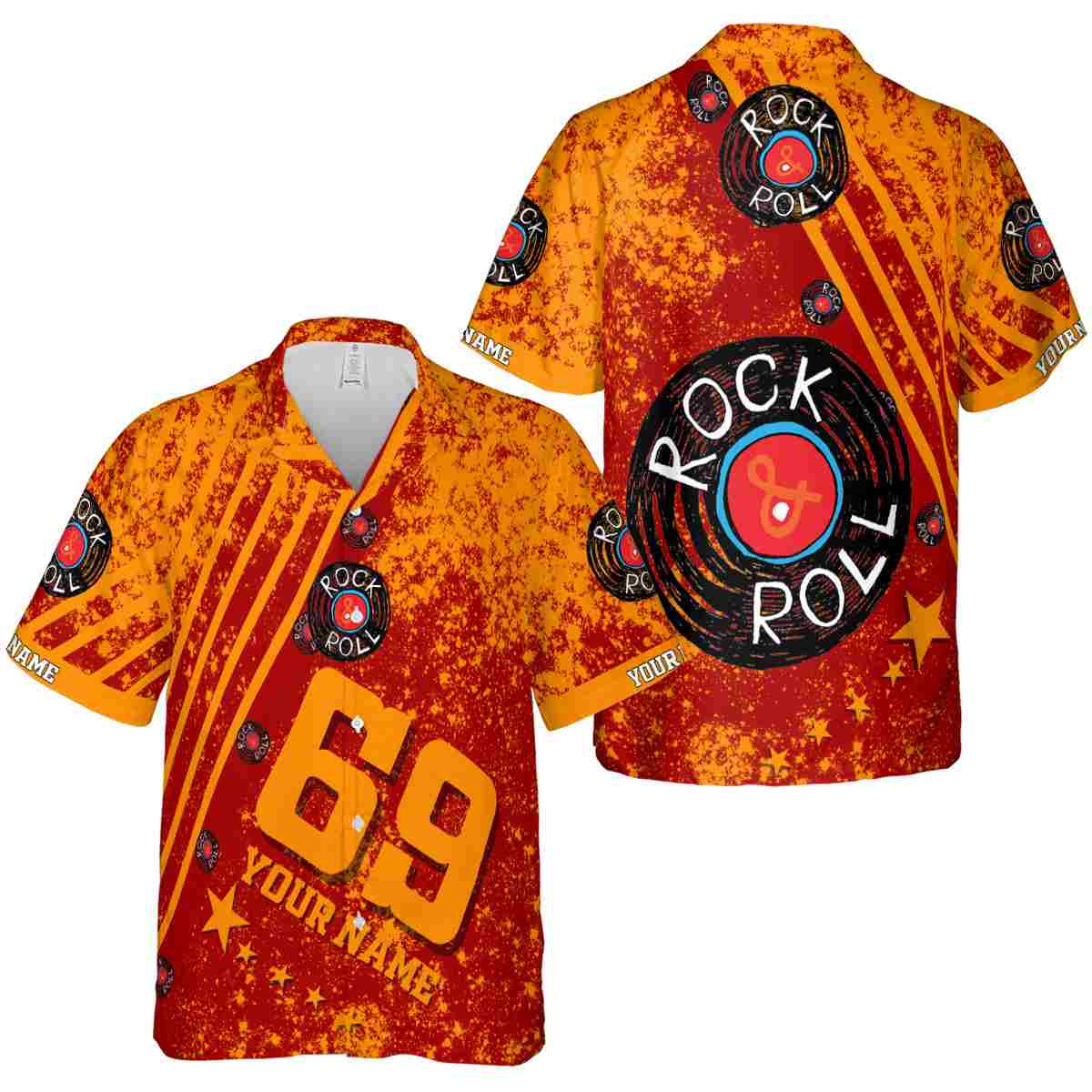Customized Rock And Roll Stripe Burst Hawaiian Shirt Premium grade Customized Rock And Roll Stripe Burst Hawaiian Shirt Premium grade