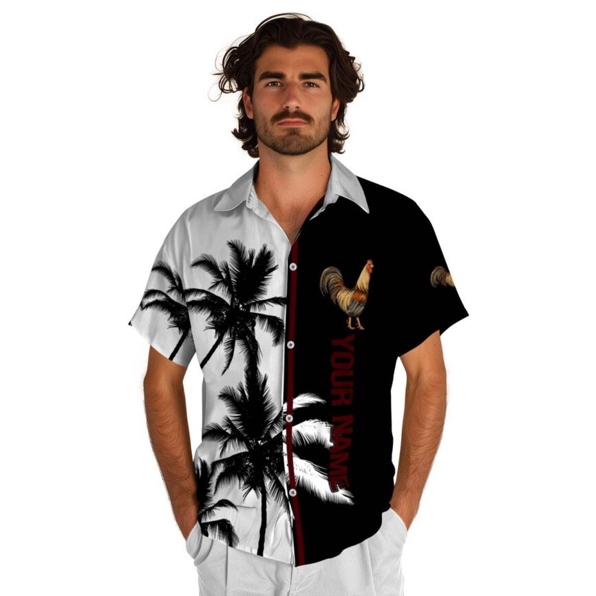 Customized Rooster Beach Vibes Hawaiian Shirt High quality