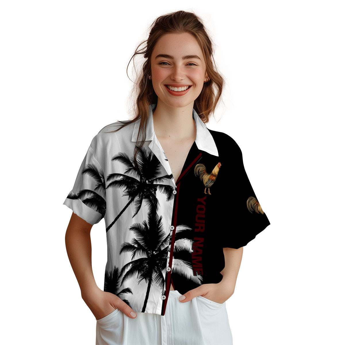 Customized Rooster Beach Vibes Hawaiian Shirt Trendy Customized Rooster Beach Vibes Hawaiian Shirt Trendy