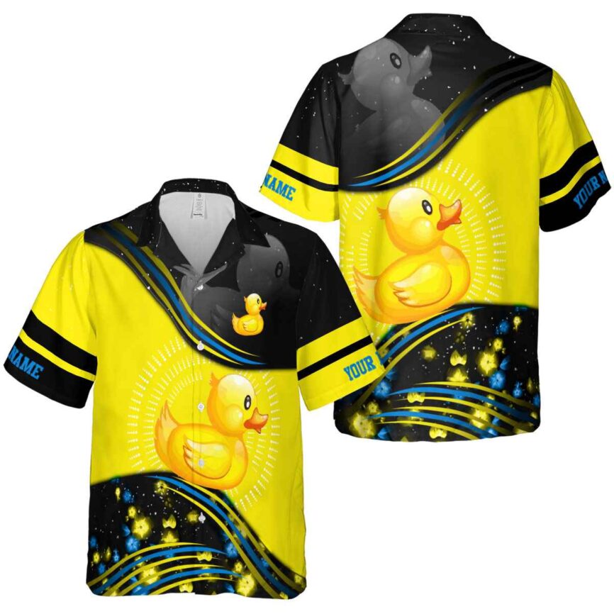 Customized Rubber Duck Dynamic Swirl Hawaiian Shirt Premium grade