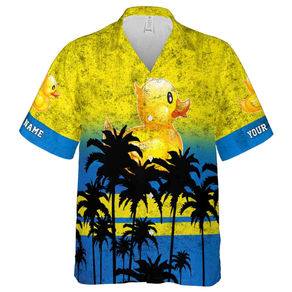 Customized Rubber Duck Sunset Gradient Hawaiian Shirt Fashion forward Customized Rubber Duck Sunset Gradient Hawaiian Shirt Fashion forward