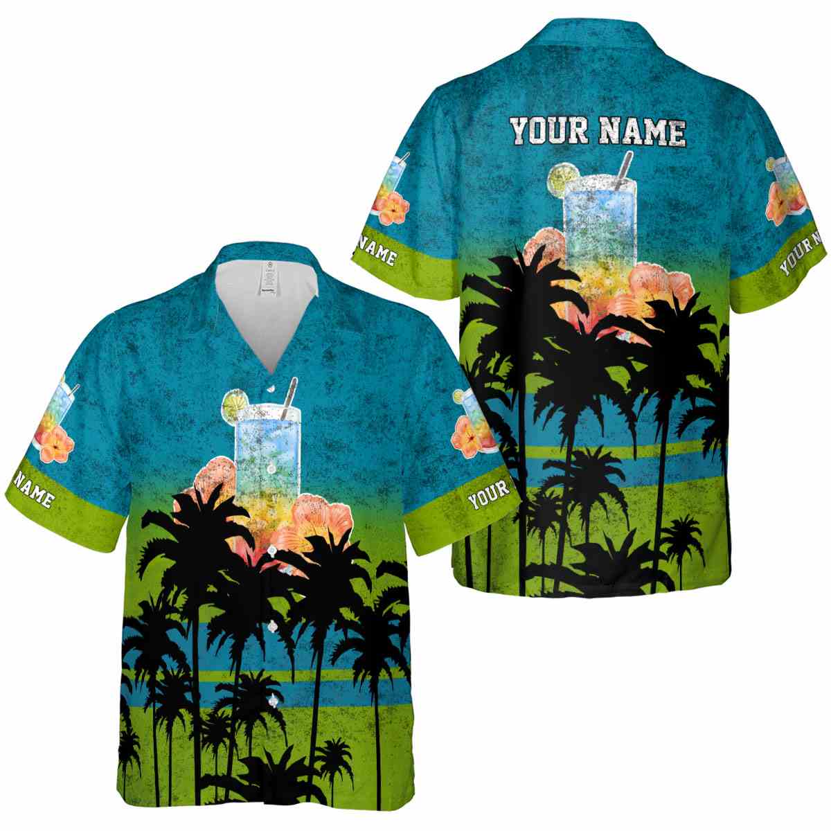 Customized Scotch And Soda Sunset Gradient Hawaiian Shirt Premium grade Customized Scotch And Soda Sunset Gradient Hawaiian Shirt Premium grade