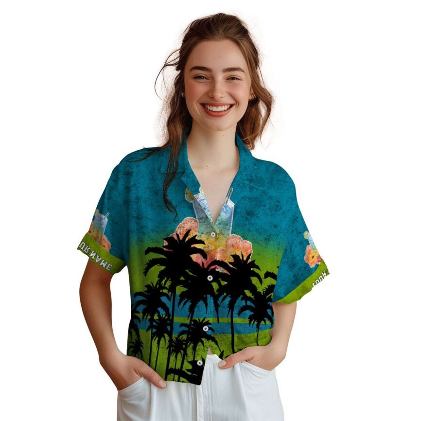 Customized Scotch And Soda Sunset Gradient Hawaiian Shirt Top rated