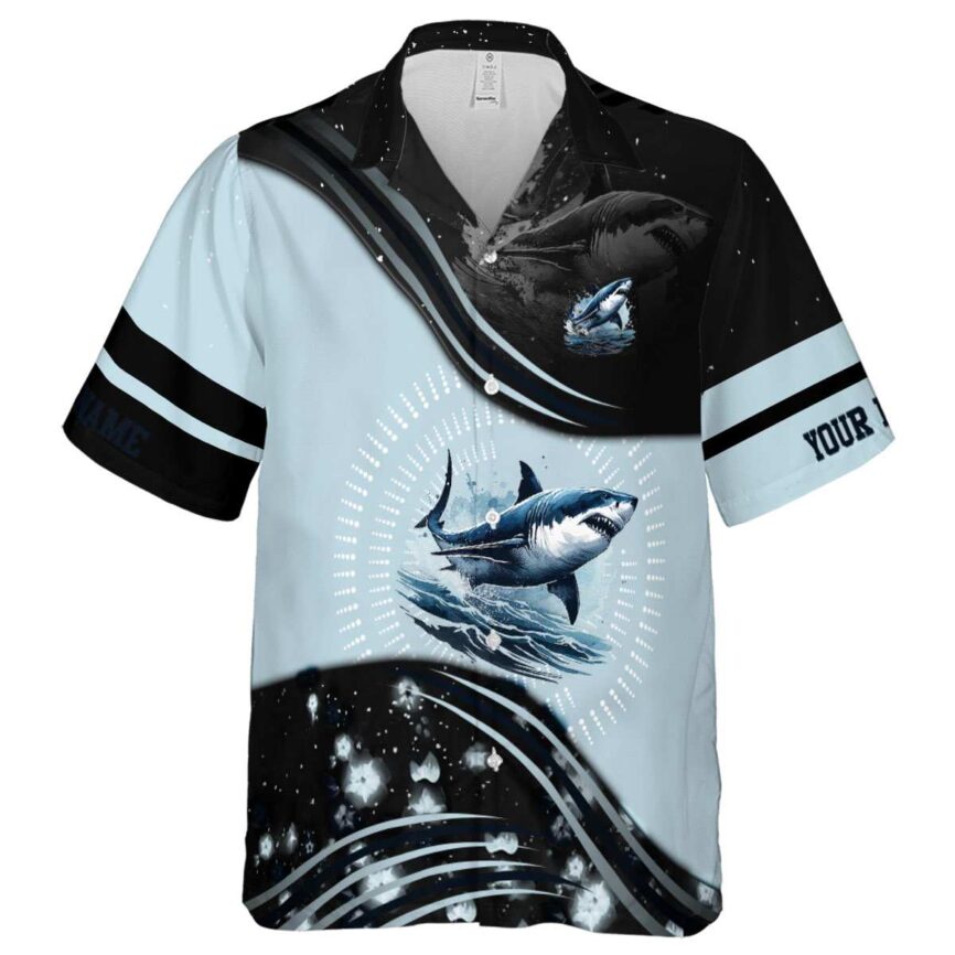 Customized Shark Dynamic Swirl Hawaiian Shirt Fashion forward