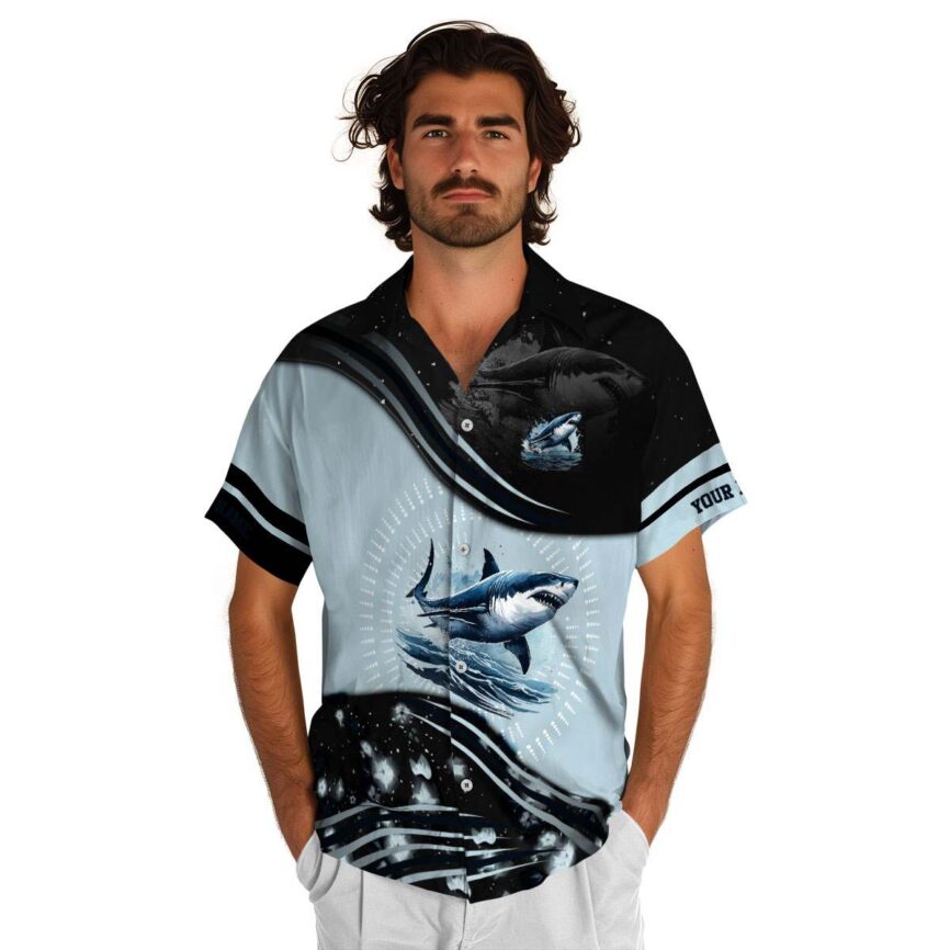 Customized Shark Dynamic Swirl Hawaiian Shirt New Arrival