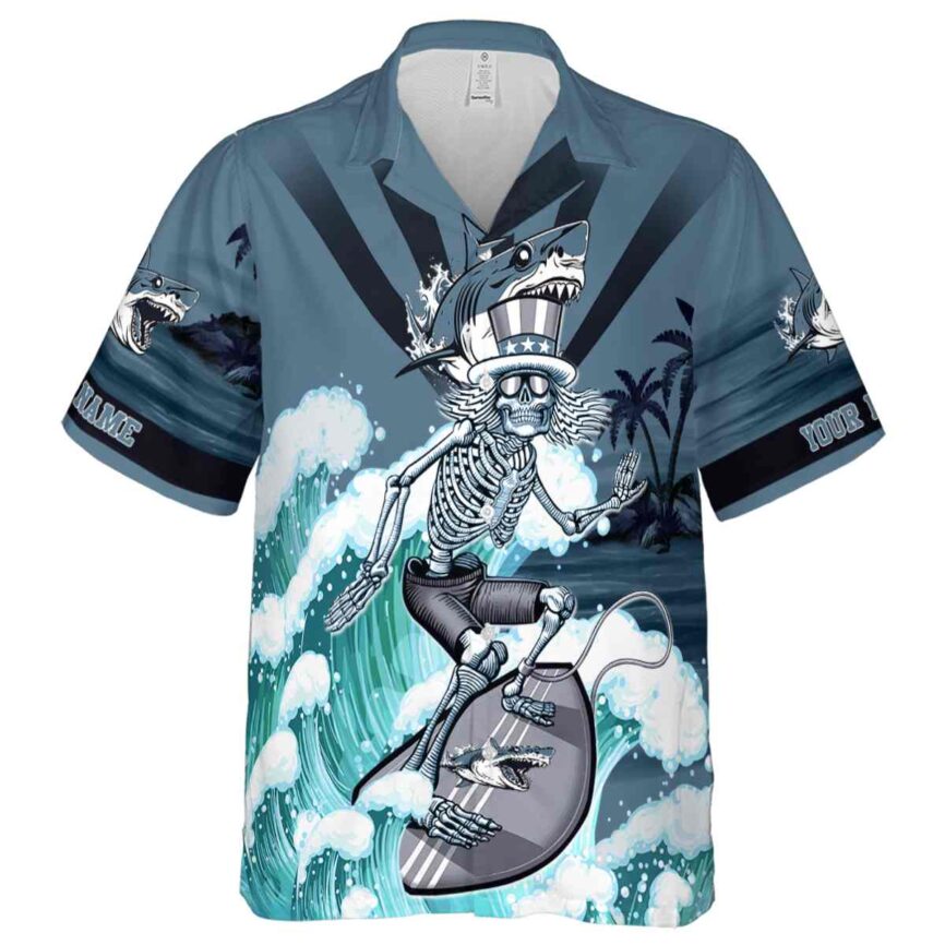 Customized Shark Grateful Dead Motif Hawaiian Shirt Fashion forward