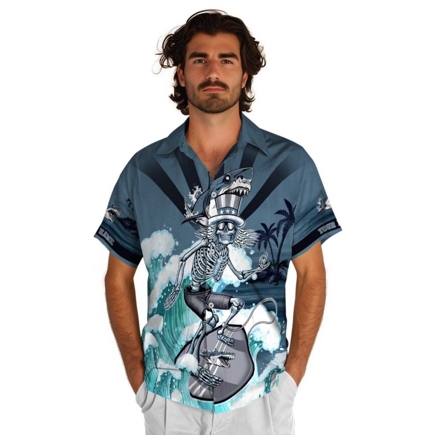 Customized Shark Grateful Dead Motif Hawaiian Shirt New Arrival