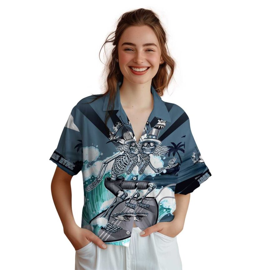 Customized Shark Grateful Dead Motif Hawaiian Shirt Top rated