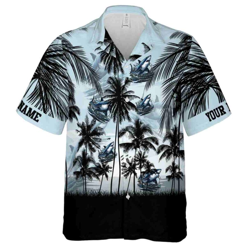 Customized Shark Island Scenery Hawaiian Shirt Fashion forward