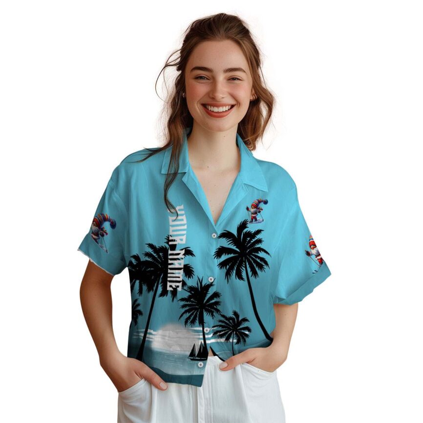 Customized Skiing Ocean Sunset Hawaiian Shirt Top rated