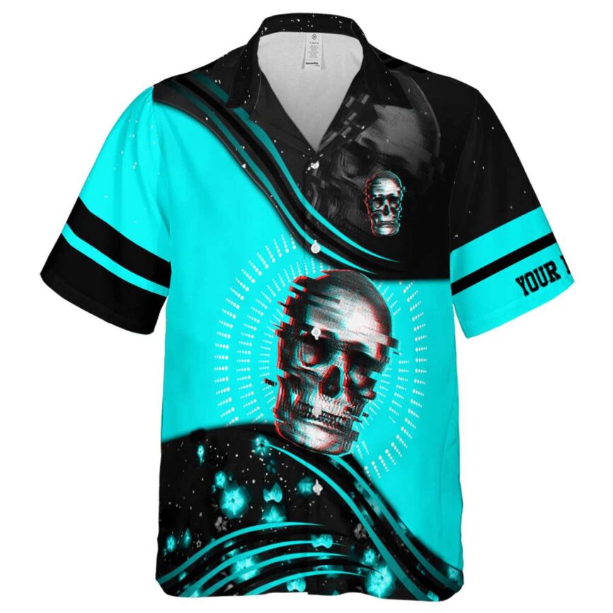 Customized Skull Dynamic Swirl Hawaiian Shirt Fashion forward