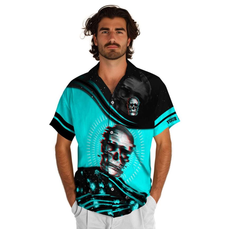 Customized Skull Dynamic Swirl Hawaiian Shirt New Arrival