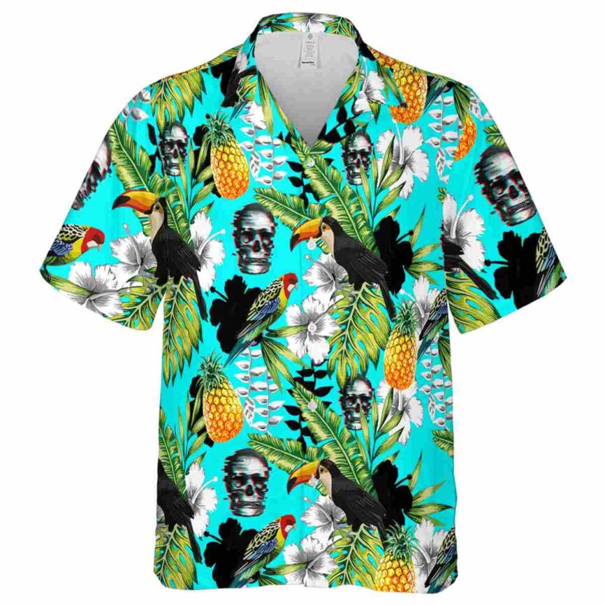 Customized Skull Toucan Bird Hawaiian Shirt Fashion forward