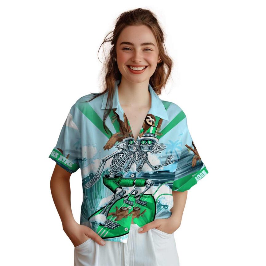Customized Sloth Grateful Dead Motif Hawaiian Shirt Top rated