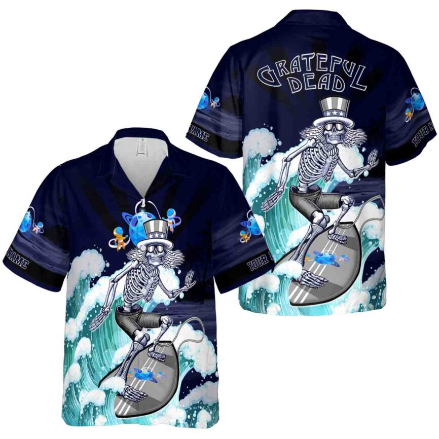 Customized Space Grateful Dead Motif Hawaiian Shirt Premium grade