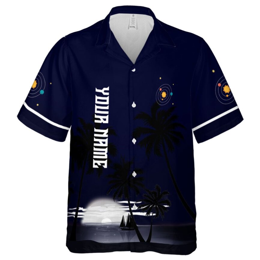 Customized Space Ocean Sunset Hawaiian Shirt Fashion forward