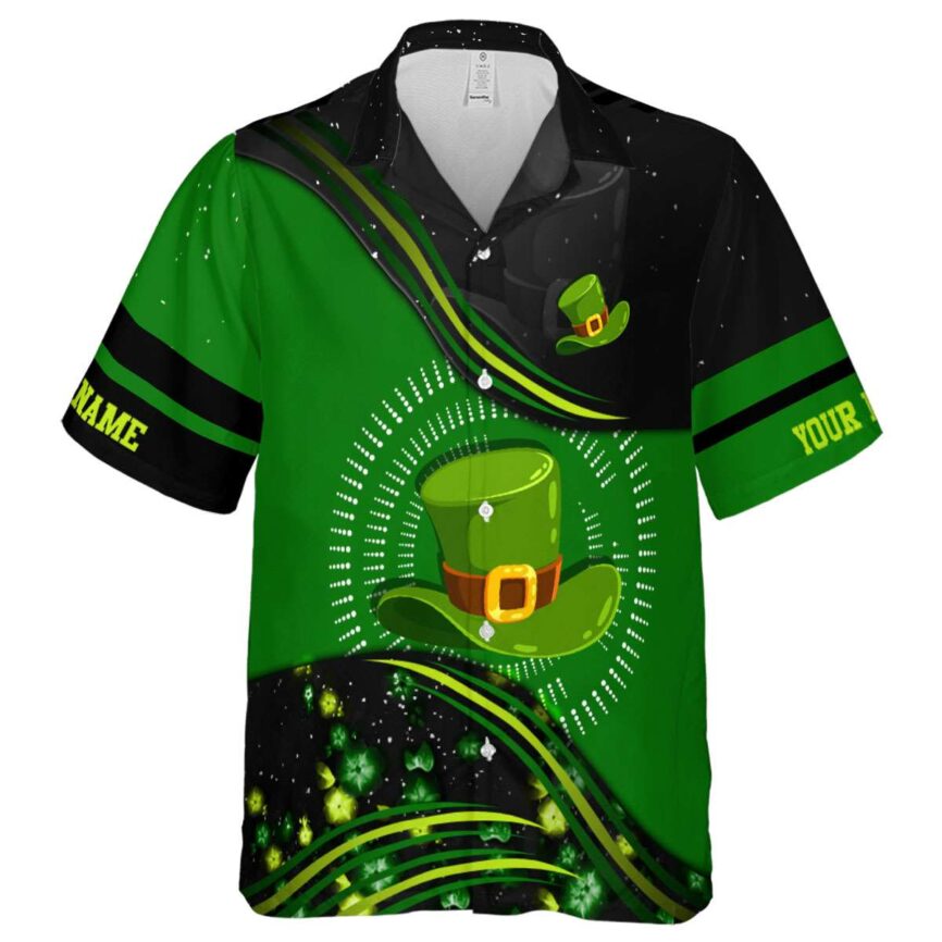 Customized St Patricks Day Dynamic Swirl Hawaiian Shirt Fashion forward