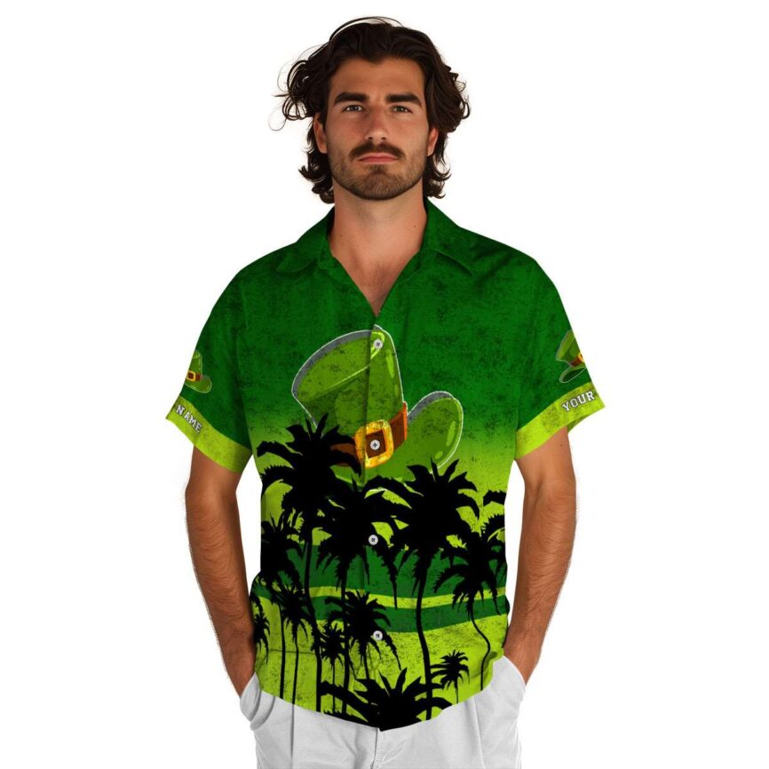 Customized St Patricks Day Sunset Gradient Hawaiian Shirt New Arrival