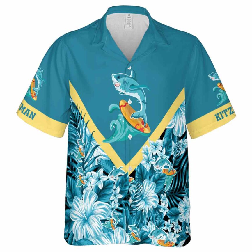Customized Summer Bold Floral Number Hawaiian Shirt Fashion forward