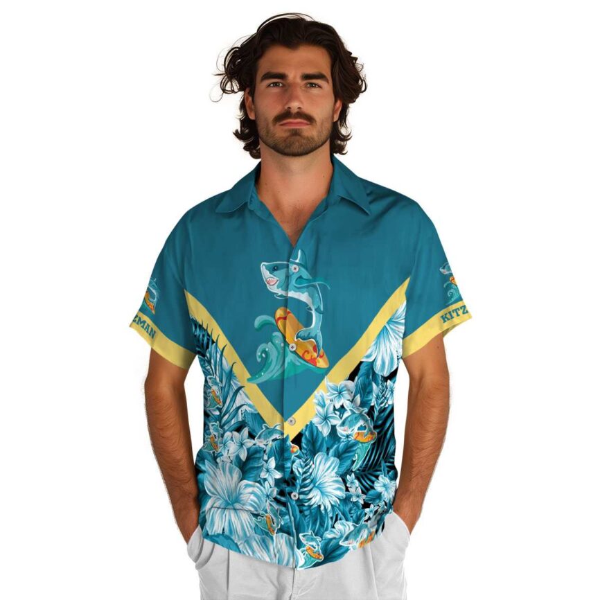 Customized Summer Bold Floral Number Hawaiian Shirt New Arrival