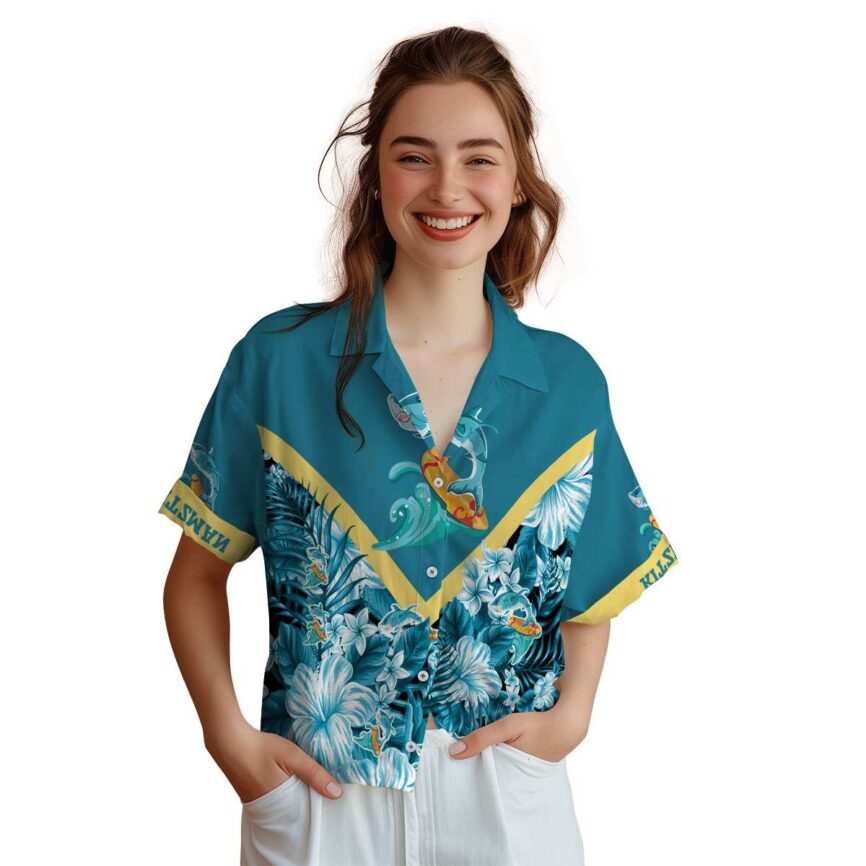 Customized Summer Bold Floral Number Hawaiian Shirt Top rated