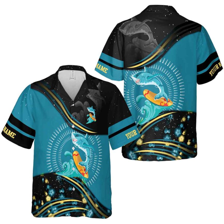 Customized Summer Dynamic Swirl Hawaiian Shirt Premium grade