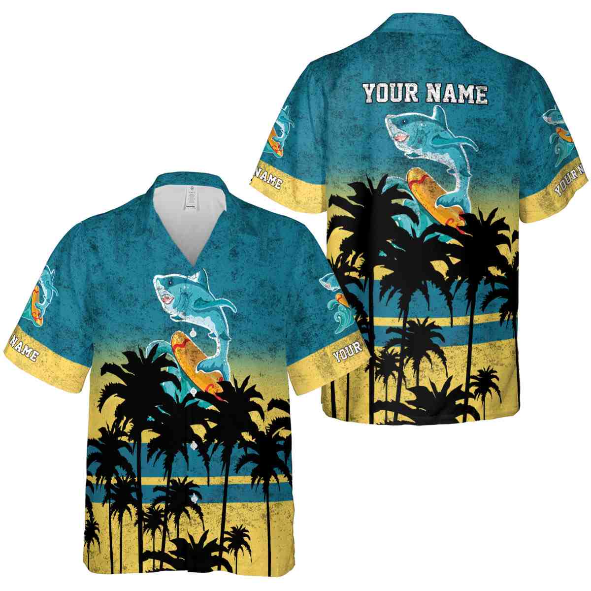 Customized Summer Sunset Gradient Hawaiian Shirt Premium grade Customized Summer Sunset Gradient Hawaiian Shirt Premium grade