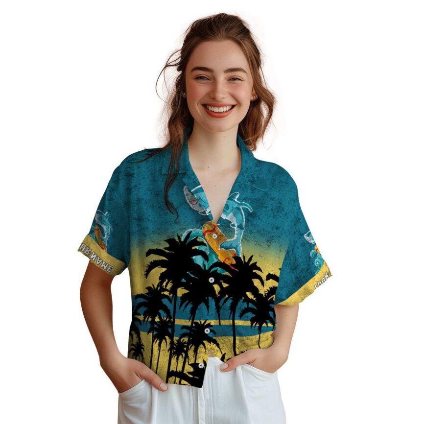 Customized Summer Sunset Gradient Hawaiian Shirt Top rated