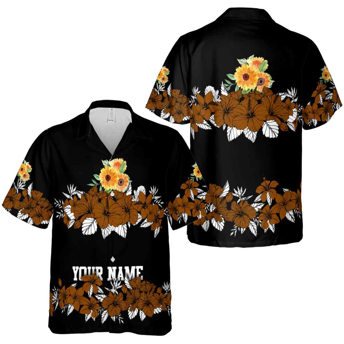 Customized Sunflower Hibiscus Band Hawaiian Shirt Premium grade Customized Sunflower Hibiscus Band Hawaiian Shirt Premium grade