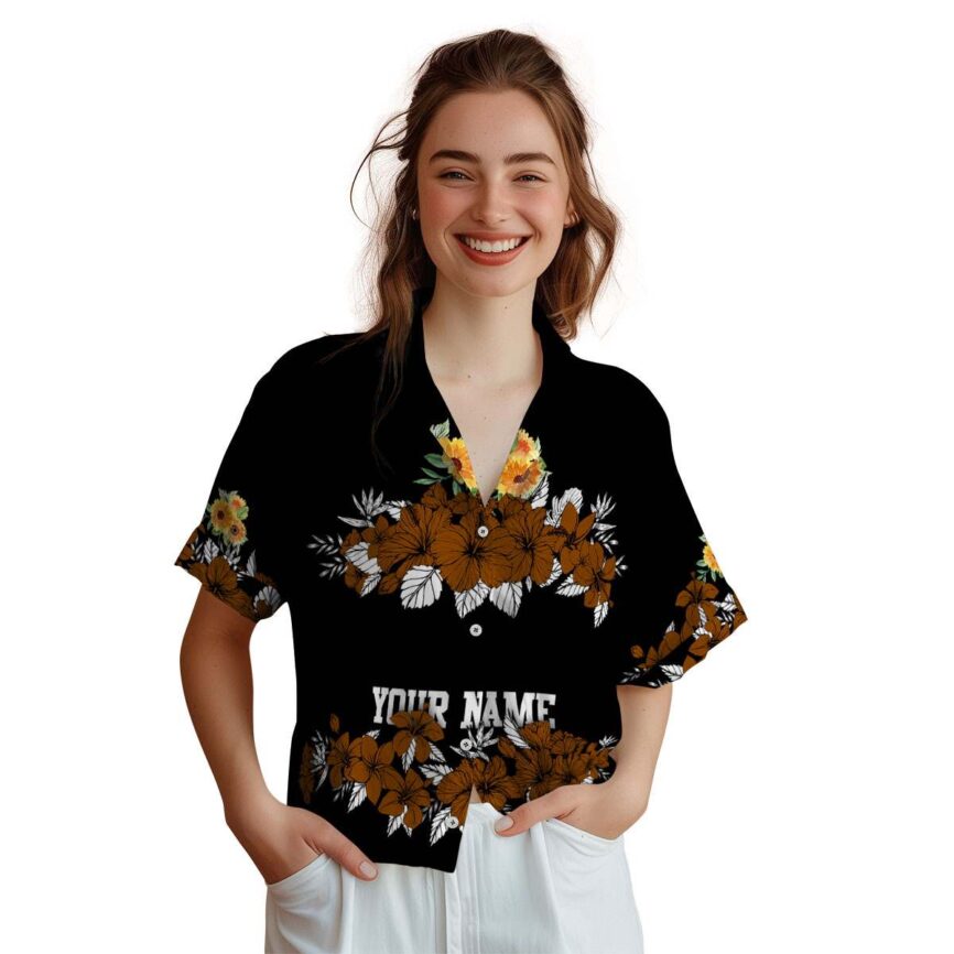Customized Sunflower Hibiscus Band Hawaiian Shirt Top rated