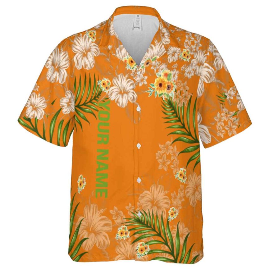 Customized Sunflower Hibiscus Pattern Hawaiian Shirt Fashion forward