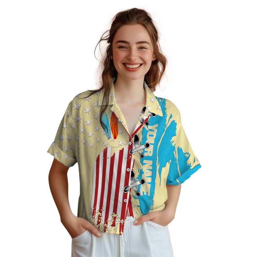 Customized Surf Flag Stitches Hawaiian Shirt Top rated