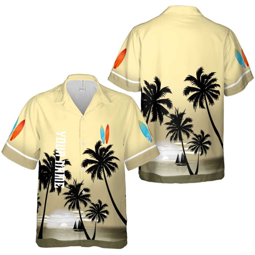 Customized Surf Ocean Sunset Hawaiian Shirt Premium grade
