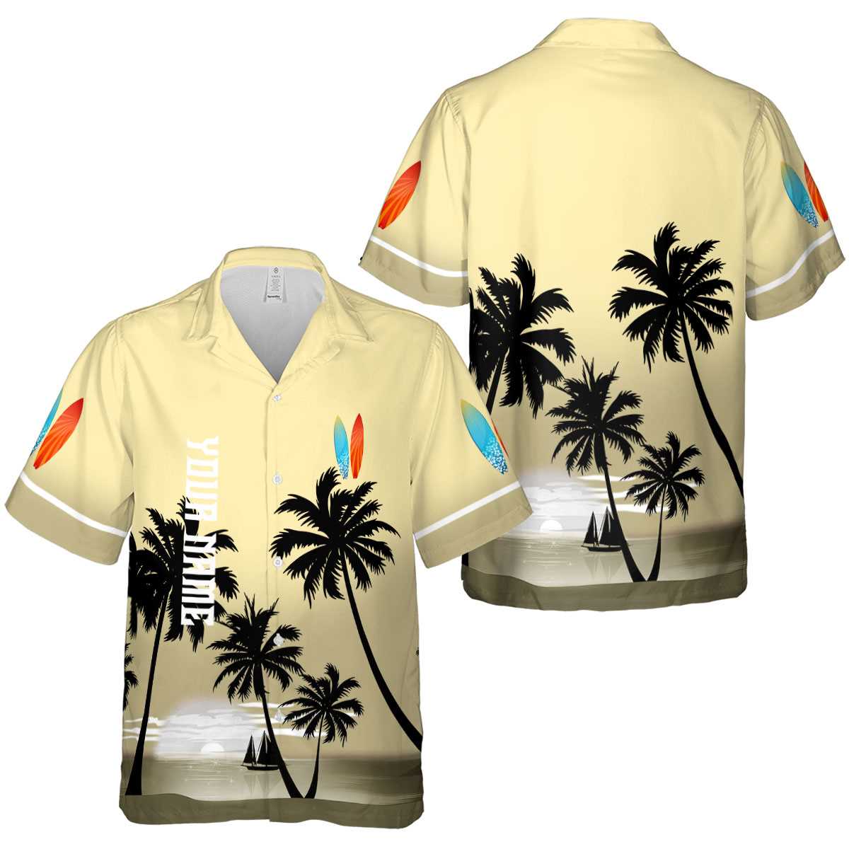 Customized Surf Ocean Sunset Hawaiian Shirt Premium grade Customized Surf Ocean Sunset Hawaiian Shirt Premium grade