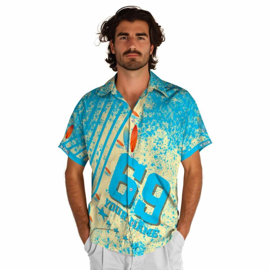 Customized Surf Stripe Burst Hawaiian Shirt New Arrival