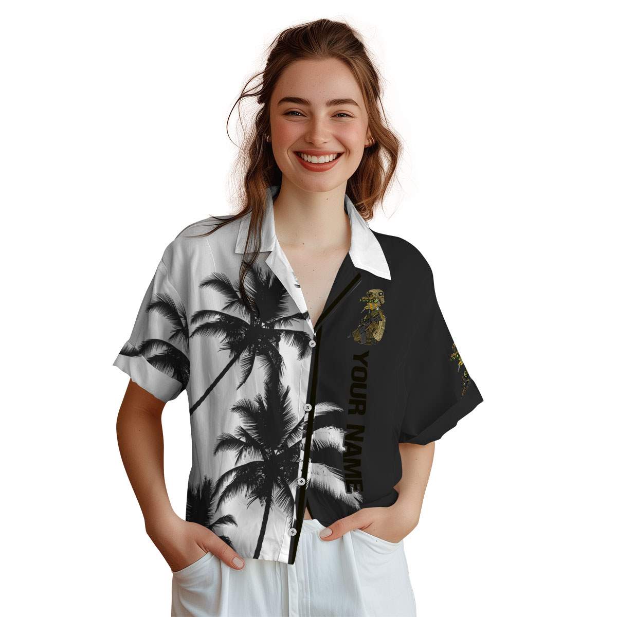 Customized Tactical Beach Vibes Hawaiian Shirt Trendy Customized Tactical Beach Vibes Hawaiian Shirt Trendy