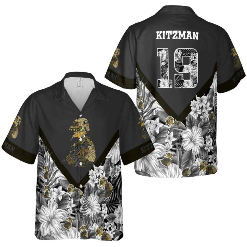 Customized Tactical Bold Floral Number Hawaiian Shirt Premium grade