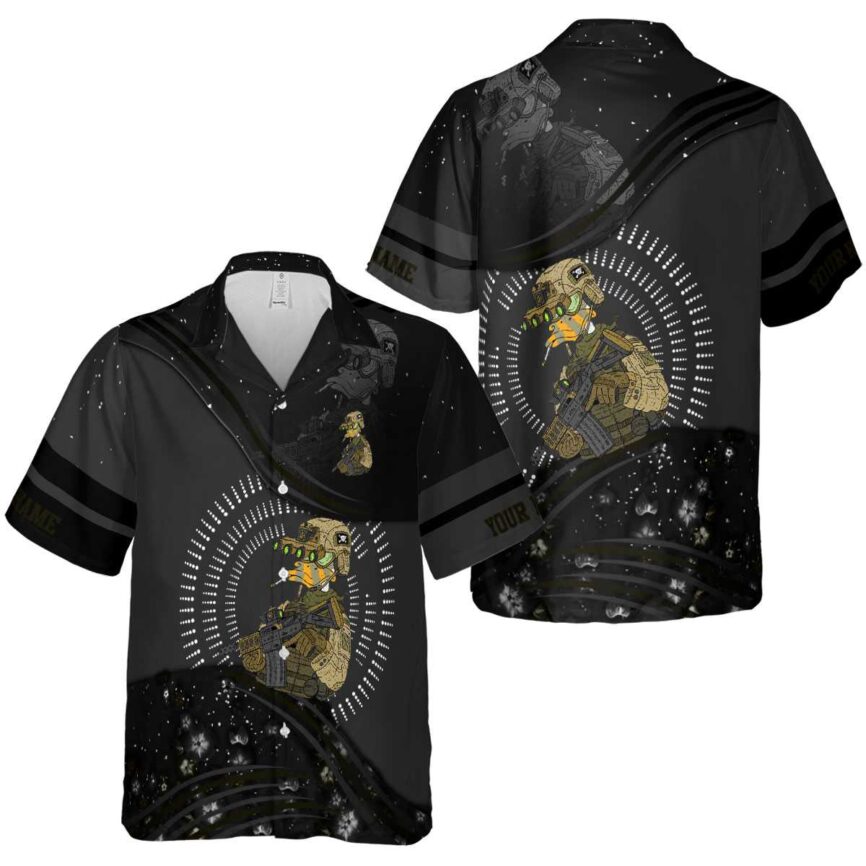 Customized Tactical Dynamic Swirl Hawaiian Shirt Premium grade