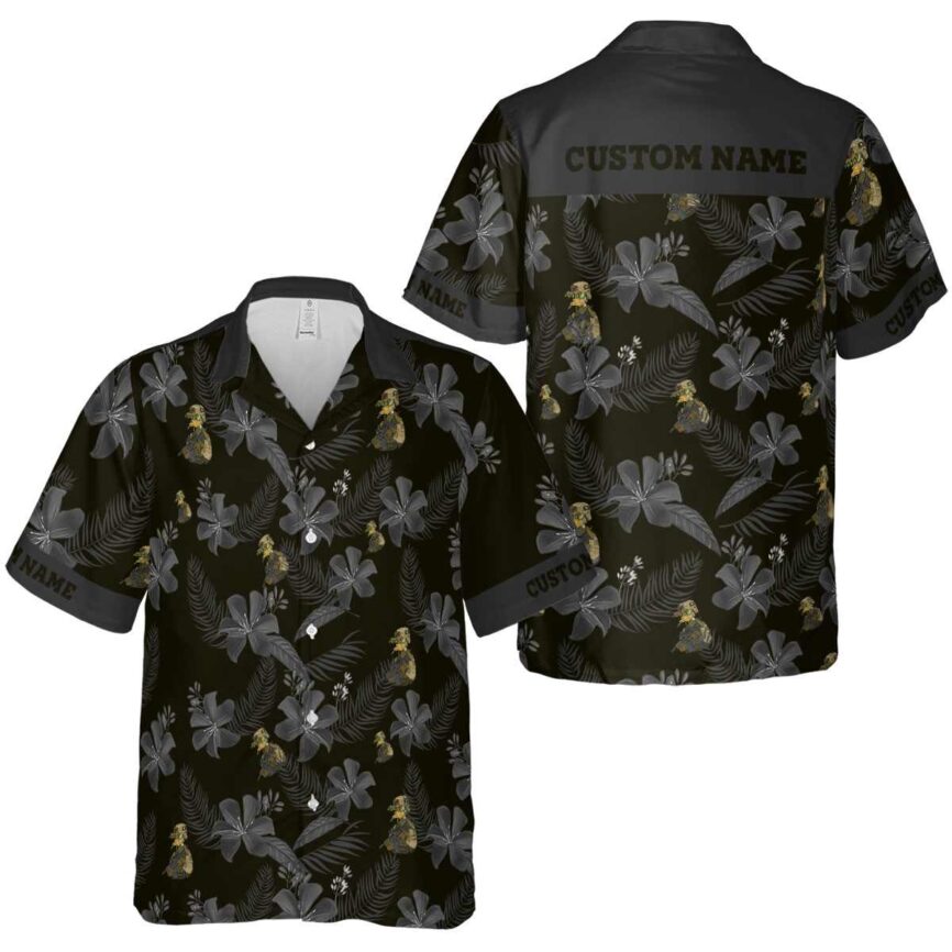 Customized Tactical Tropical Flower Hawaiian Shirt Premium grade