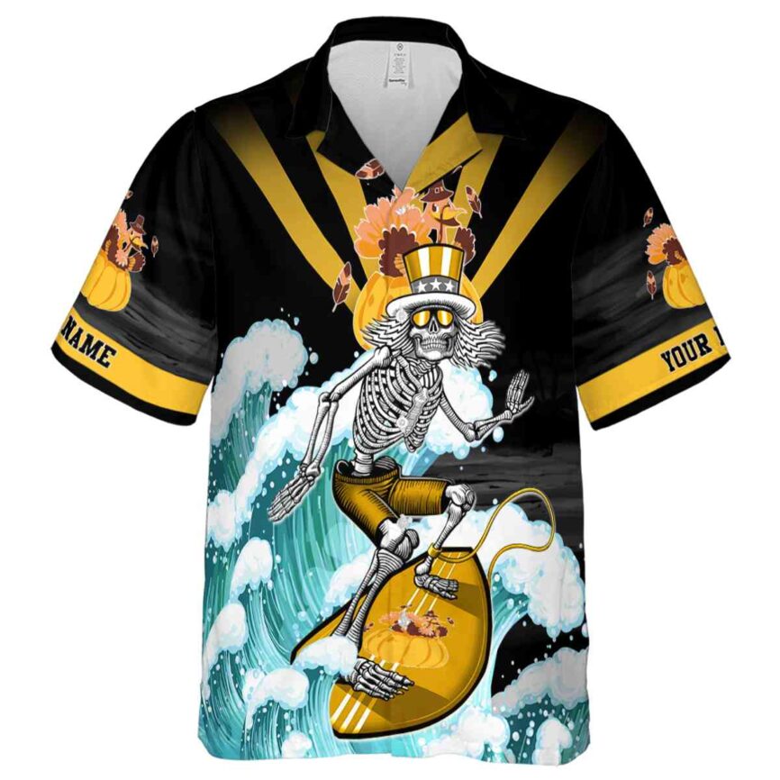 Customized Thanksgiving Grateful Dead Motif Hawaiian Shirt Fashion forward