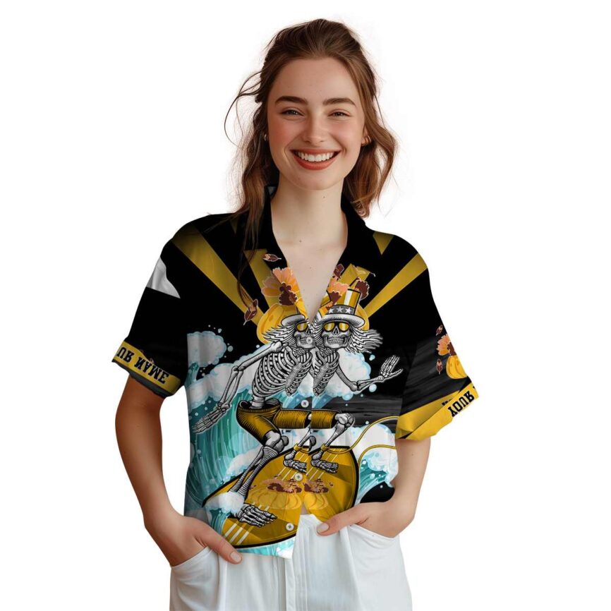 Customized Thanksgiving Grateful Dead Motif Hawaiian Shirt Top rated