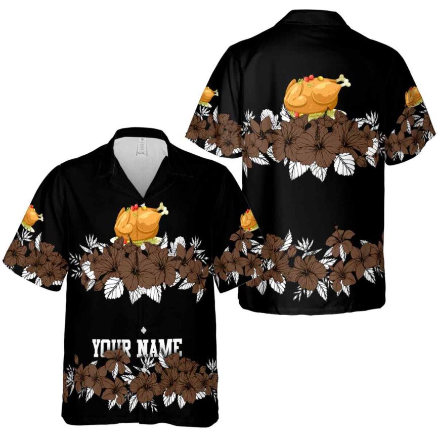 Customized Thanksgiving Hibiscus Band Hawaiian Shirt Premium grade