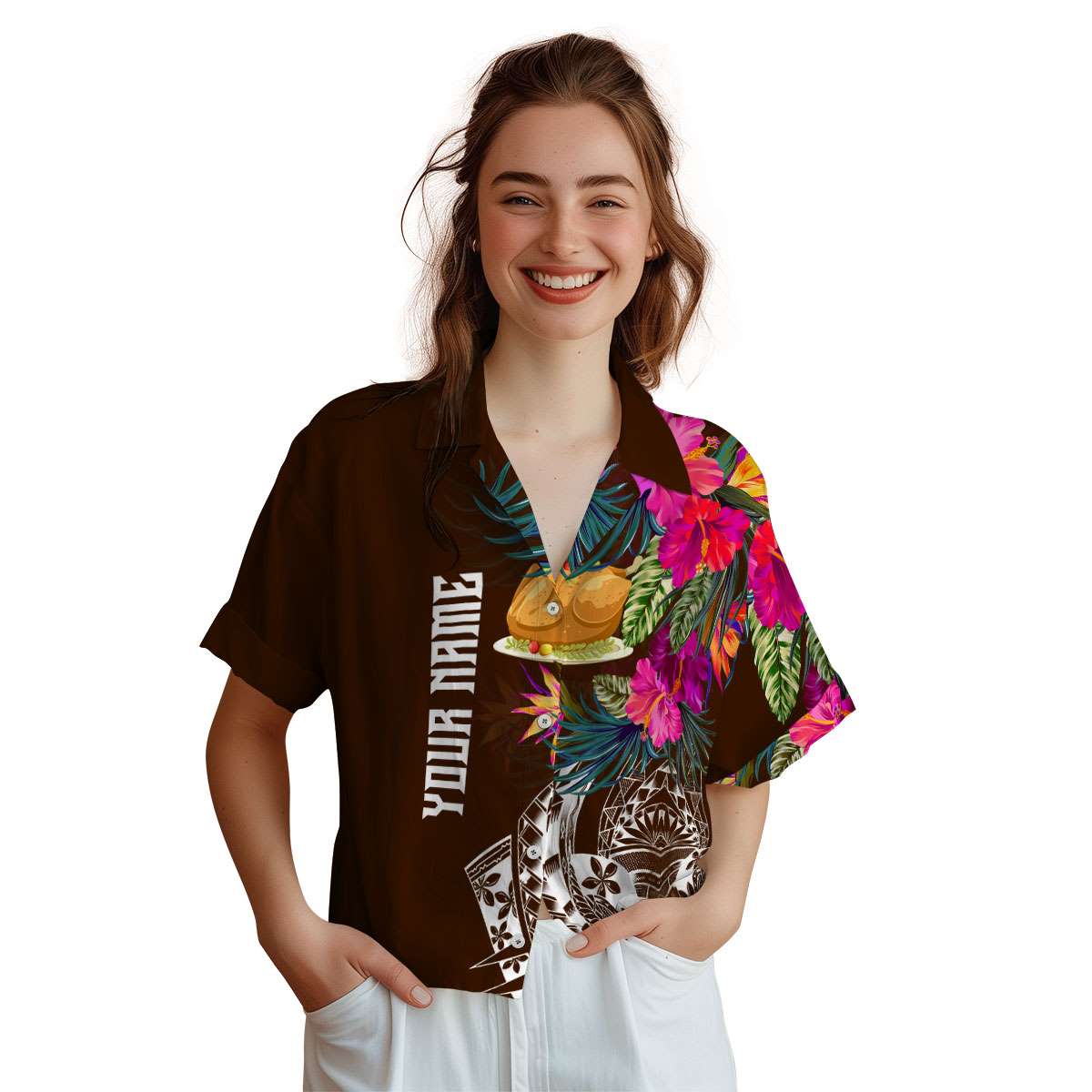 Customized Thanksgiving Polynesian Flowers Hawaiian Shirt Top rated Customized Thanksgiving Polynesian Flowers Hawaiian Shirt Top rated