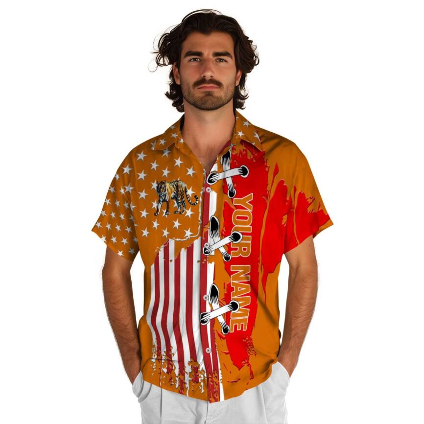 Customized Tiger Flag Stitches Hawaiian Shirt New Arrival