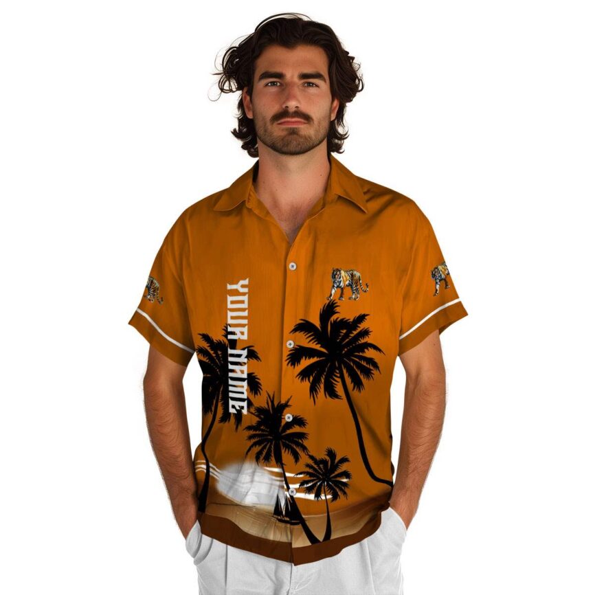 Customized Tiger Ocean Sunset Hawaiian Shirt New Arrival