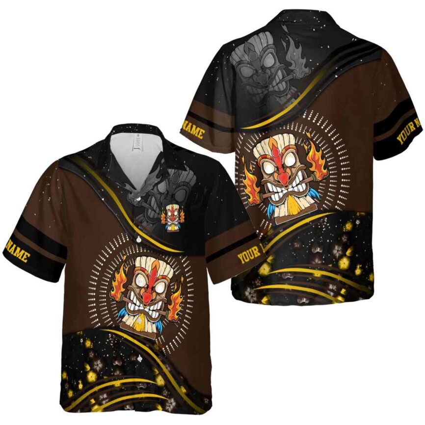 Customized Tiki Dynamic Swirl Hawaiian Shirt Premium grade