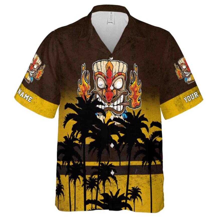 Customized Tiki Sunset Gradient Hawaiian Shirt Fashion forward