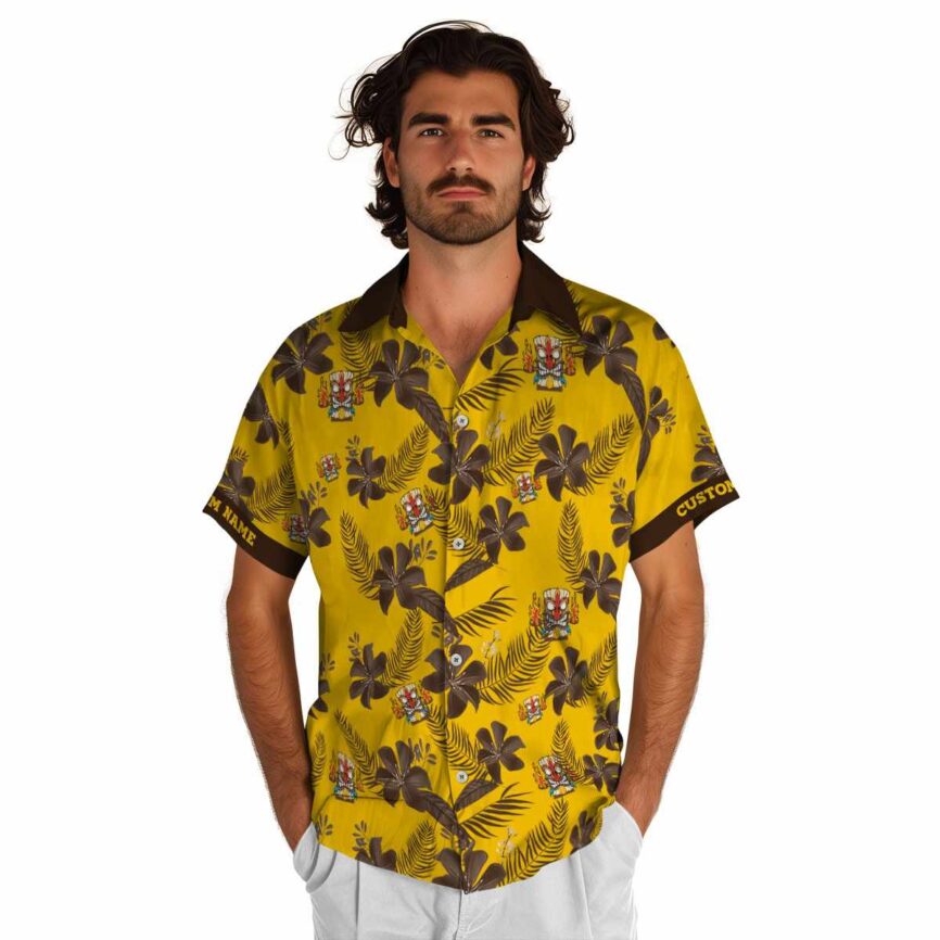 Customized Tiki Tropical Flower Hawaiian Shirt New Arrival