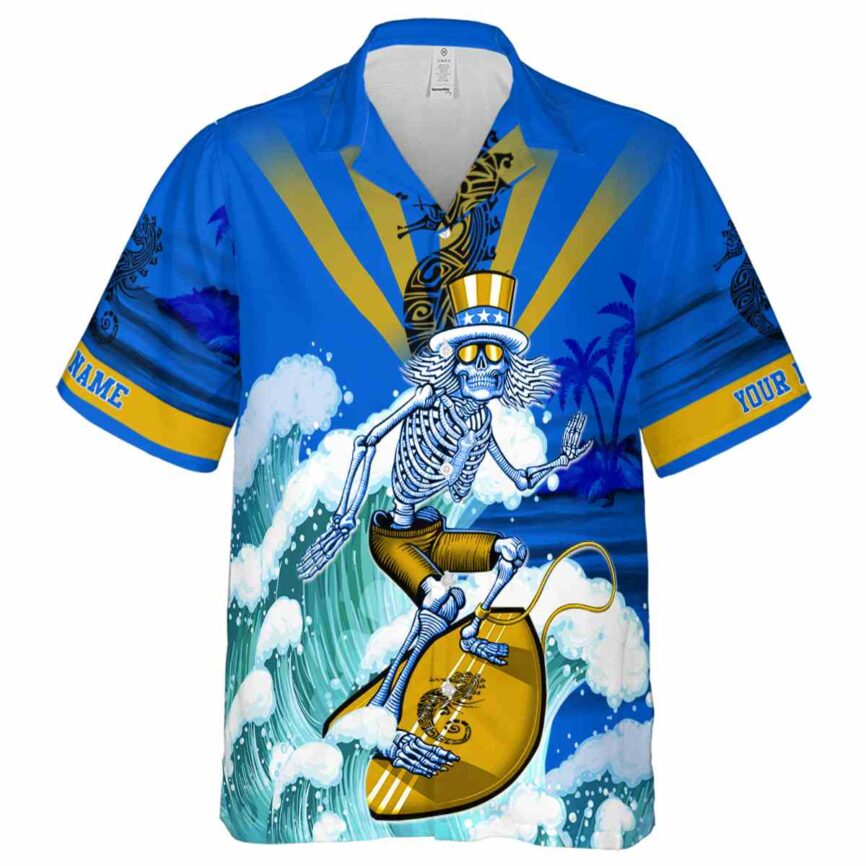 Customized Tribal Grateful Dead Motif Hawaiian Shirt Fashion forward